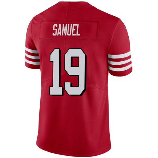 SF.49ers #19 Deebo Samuel Red Stitched Player Vapor Elite Football Jerseys
