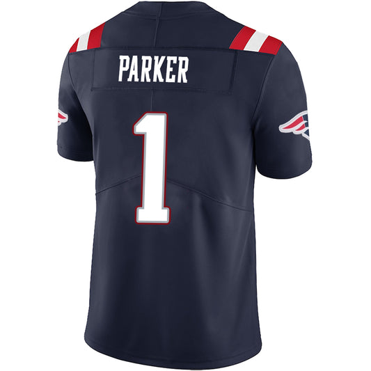 NE.Patriots #1 DeVante Parker Navy Stitched Player Game Football Jerseys