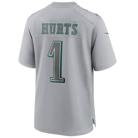 P.Eagles #1 Jalen Hurts Gray Stitched Player Game Football Jerseys