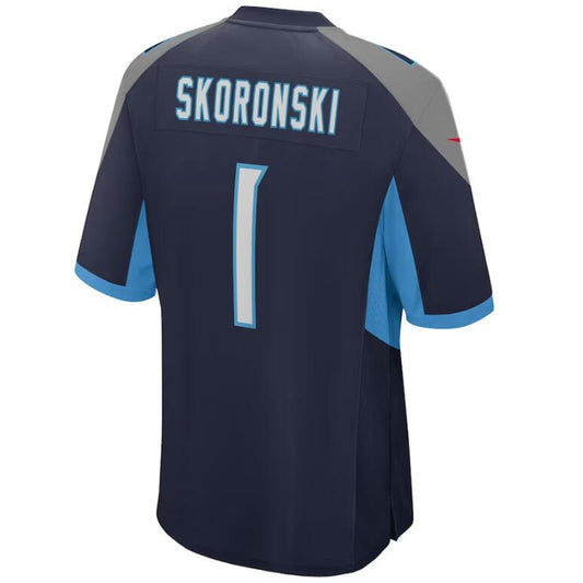 T.Titans #1 Peter Skoronski Navy Stitched Player Game Football Jerseys