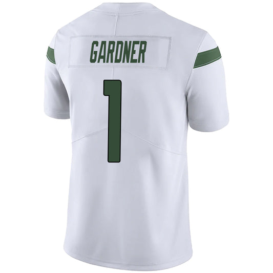 NY.Jets #1 Sauce Gardner White Stitched Player Vapor Elite Football Jerseys