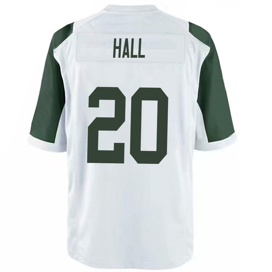 NY.Jets #20 Breece Hall White Stitched Player Game Football Jerseys