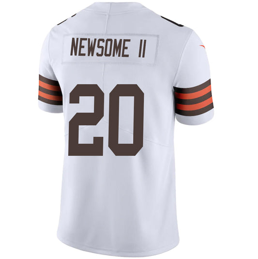 C.Browns #20 Greg Newsome II White Stitched Player Game Football Jerseys