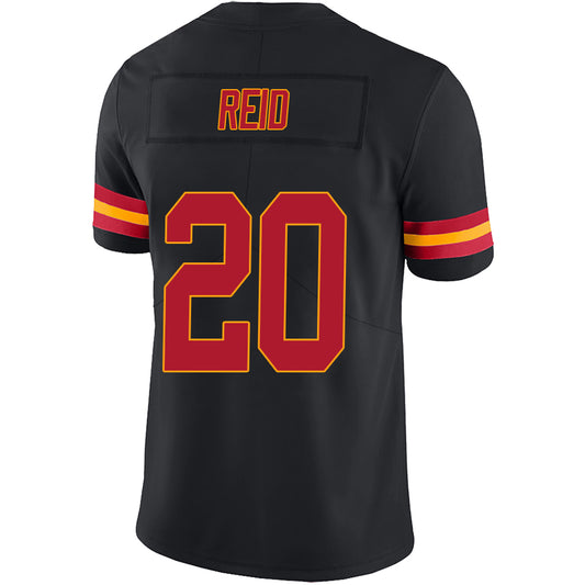 KC.Chiefs #20 Justin Reid Black Stitched Player Game Football Jerseys