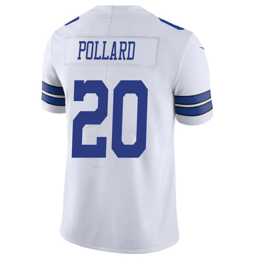D.Cowboys #20 Tony Pollard White Stitched Player Game Football Jerseys