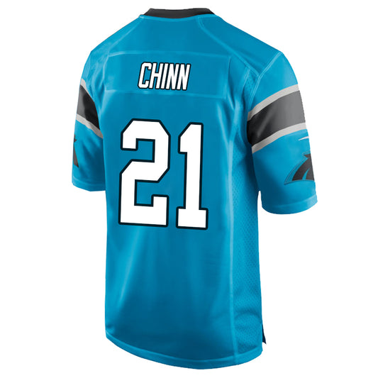 C.Panthers #21 Jeremy Chinn Blue Stitched Player Game Football Jerseys