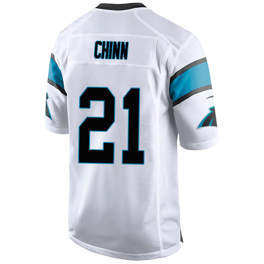 C.Panthers #21 Jeremy Chinn White Stitched Player Game Football Jerseys