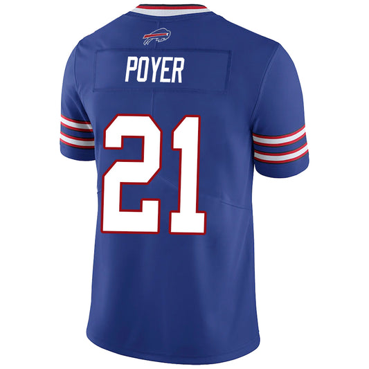 B.Bills #21 Jordan Poyer Royal Stitched Player Vapor Game Football Jerseys