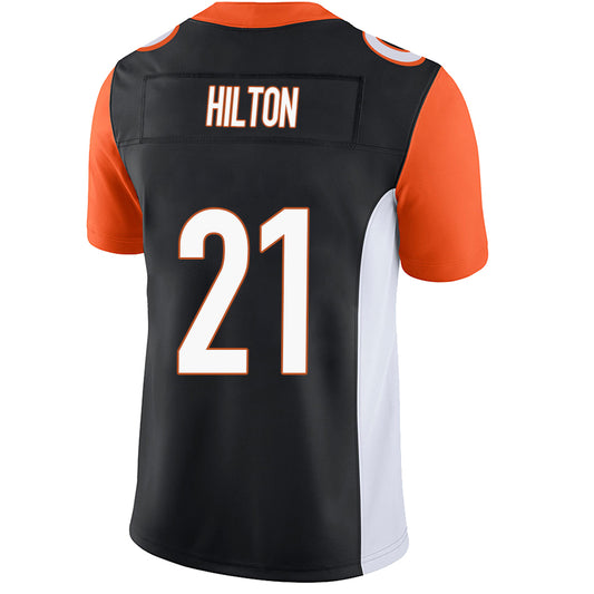 C.Bengals #21 Mike Hilton Black Stitched Player Game Football Jerseys