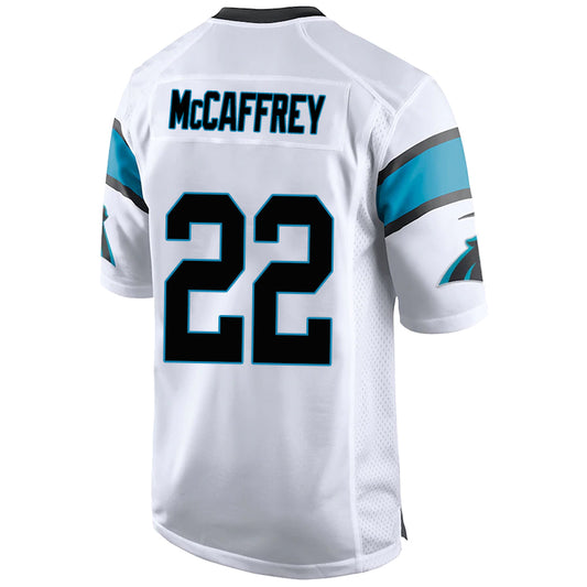 C.Panthers #22 Christian McCaffrey White Stitched Player Game Football Jerseys