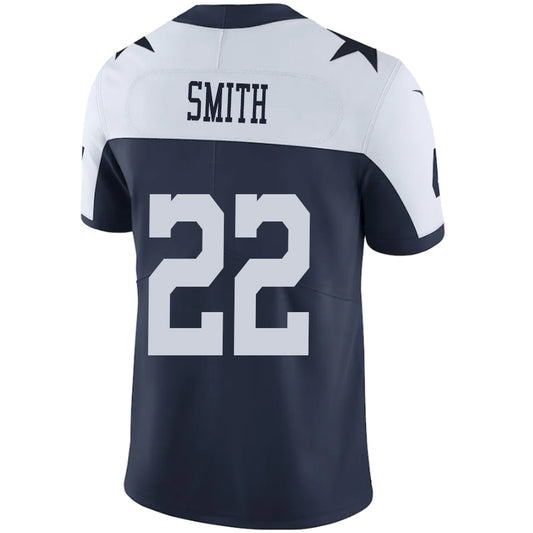D.Cowboys #22 Emmitt Smith Navy-White Stitched Player Vapor Game Football Jerseys