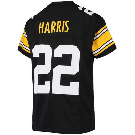 P.Steelers #22 Najee Harris Black Stitched Player Alternate Game Football Jerseys