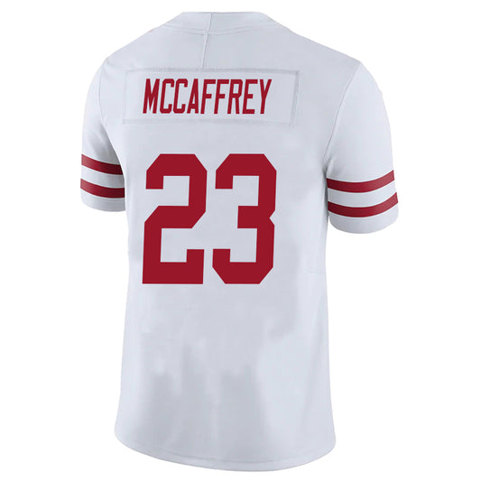 SF.49ers #23 Christian McCaffrey White Stitched Player Game Football Jerseys