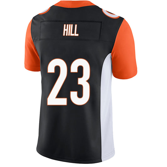 C.Bengals #23 Dax Hill Black Stitched Player Game Football Jerseys