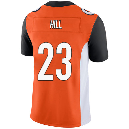 C.Bengals #23 Dax Hill Orange Stitched Player Game Football Jerseys