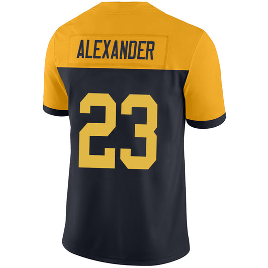 GB.Packer #23 Jaire Alexander Navy Stitched Player Game Football Jerseys