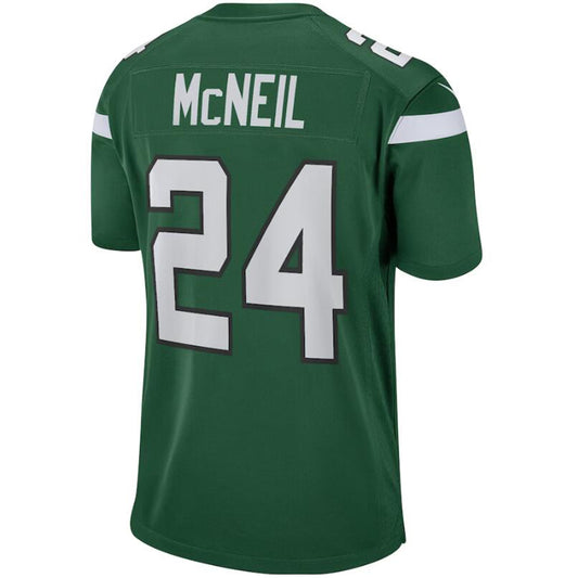 NY.Jets #24 Freeman McNeil Gotham Green Vapor Game Retired Player Jersey