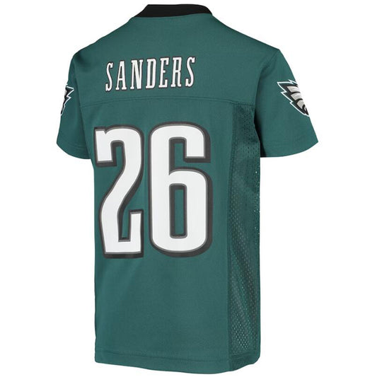 P.Eagles #26 Miles Sanders Midnight Green Replica Player Game Football Jersey
