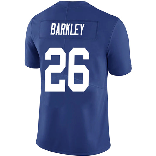 NY.Giants #26 Saquon Barkley Royal Stitched Player Game Football Jerseys