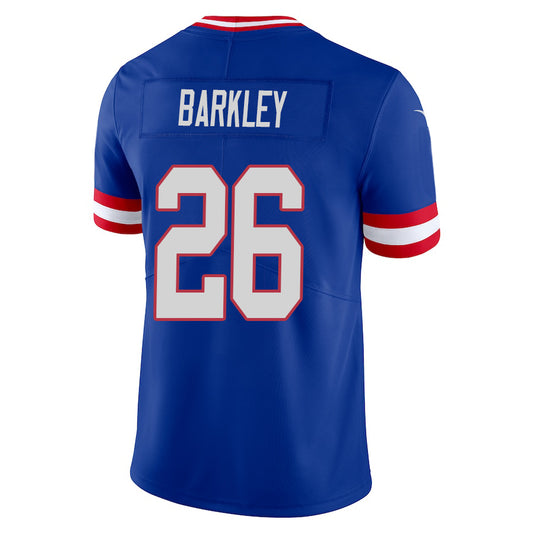NY.Giants #26 Saquon Barkley Royal Stitched Player Vapor Game Football Jerseys