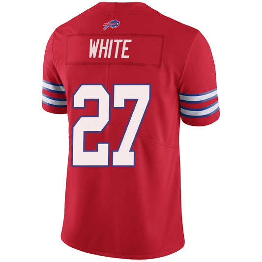 B.Bills #27 Tre'Davious White Red Stitched Player Game Football Jerseys
