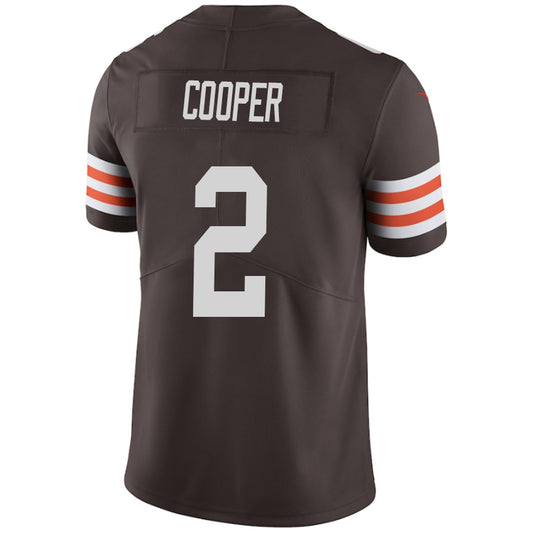 C.Browns #2 Amari Cooper Brown Stitched Player Game Football Jerseys