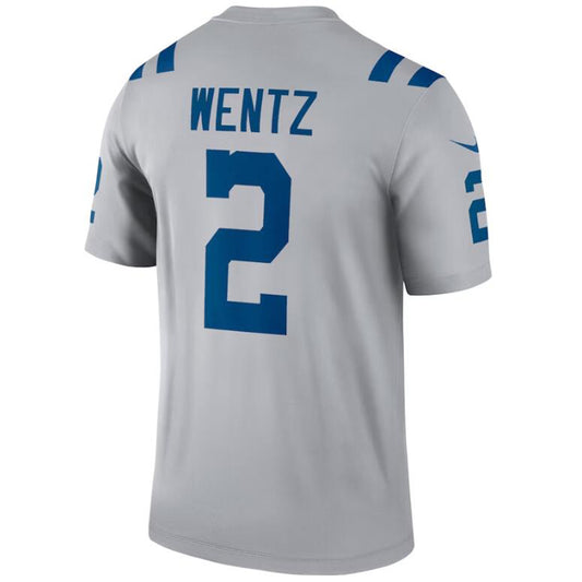 I.Colts #2 Carson Wentz Gray Stitched Player Vapor Game Football Jerseys