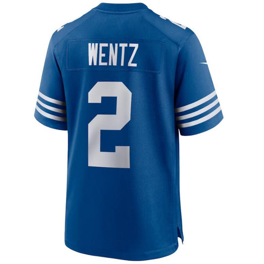 I.Colts #2 Carson Wentz Royal Stitched Player Alternate Game Football Jerseys