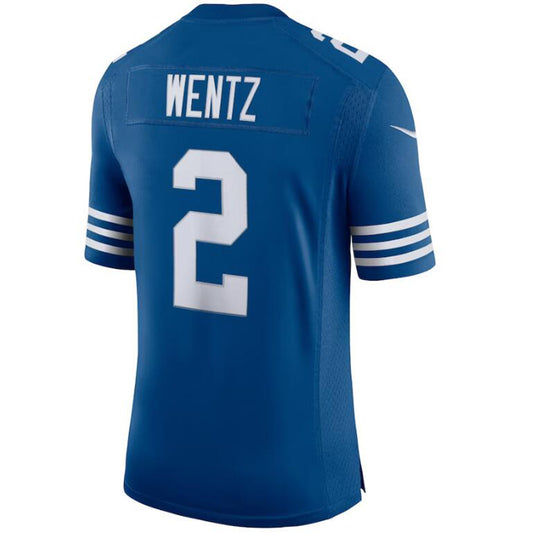 I.Colts #2 Carson Wentz Royal Stitched Player Alternate Vapor Limited Football Jerseys