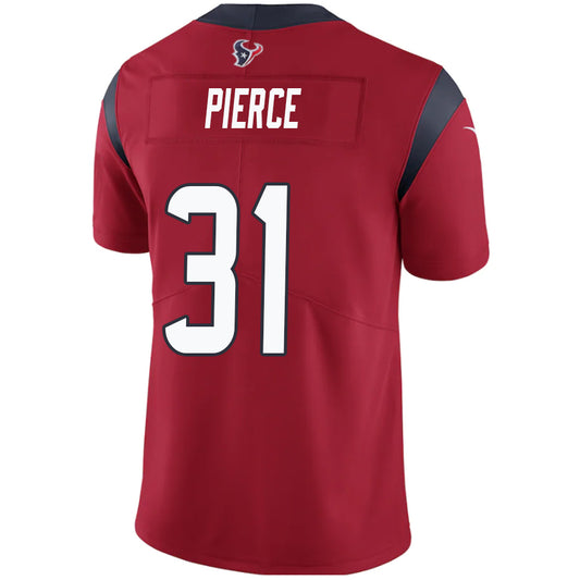 H.Texans #31 Dameon Pierce Red Stitched Player Game Football Jerseys