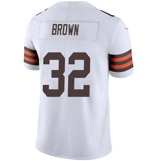C.Browns #32 Jim Brown White Stitched Player Game Jersey American Stitched Football Jerseys