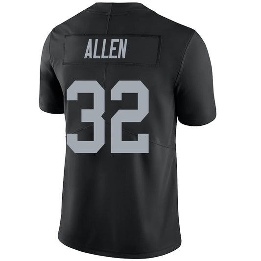 LV.Raiders #32 Marcus Allen Black Stitched Player Vapor Game Football Jerseys