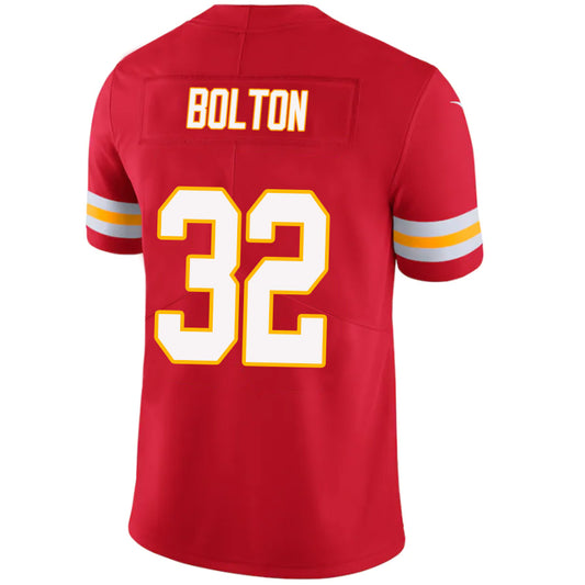 KC.Chiefs #32 Nick Bolton Red Stitched Player Vapor Game Football Jerseys