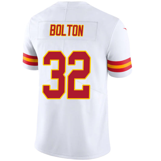 KC.Chiefs #32 Nick Bolton White Stitched Player Vapor Game Football Jerseys