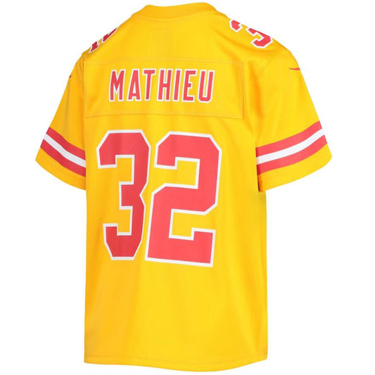KC.Chiefs #32 Nick Bolton Gold Inverted Team Stitched Player Vapor Game Football Jerseys