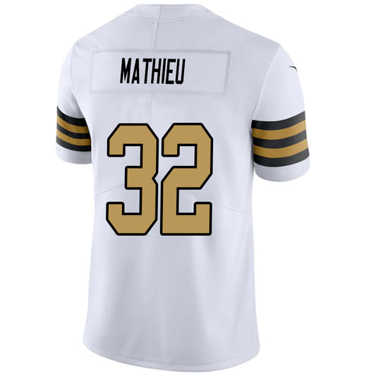 NO.Saints #32 Tyrann Mathieu White Stitched Player Vapor Game Football Jerseys