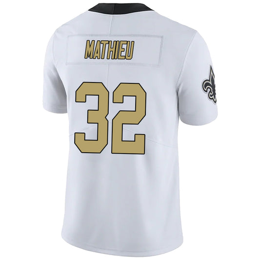 NO.Saints #32 Tyrann Mathieu White Stitched Player Game Football Jerseys