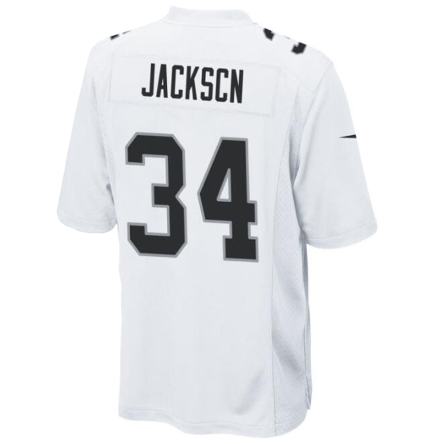 LV.Raiders #34 Bo Jackson White Stitched Player Game Football Jerseys