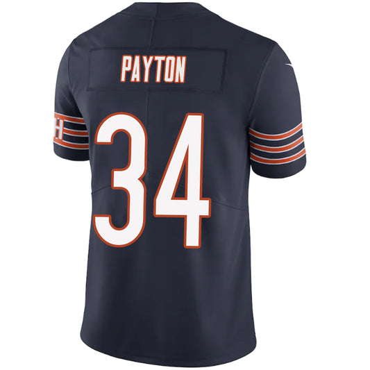 C.Bears #34 Walter Payton Navy Stitched Player Game Football Jerseys