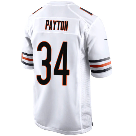 C.Bears #34 Walter Payton White Stitched Player Game Football Jerseys