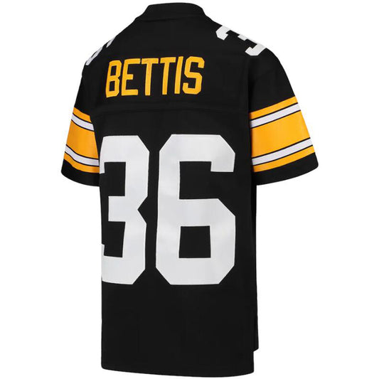 P.Steelers #36 Jerome Bettis Mitchell & Ness Black 1996 Legacy Retired Player Football Jersey
