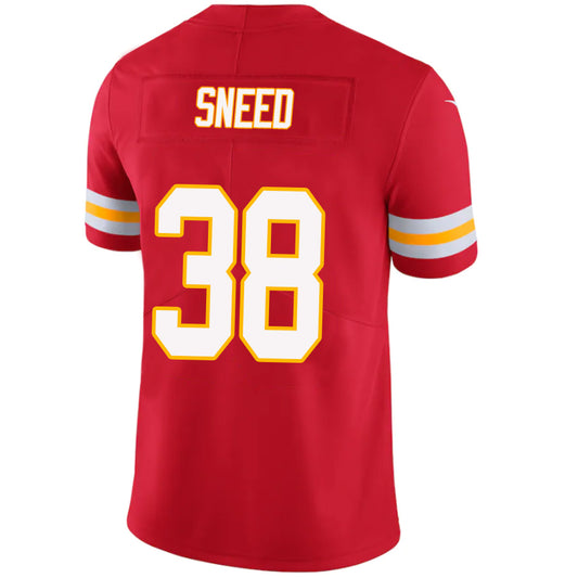 KC.Chiefs #38 L'Jarius Sneed Red Stitched Player Vapor Game Football Jerseys