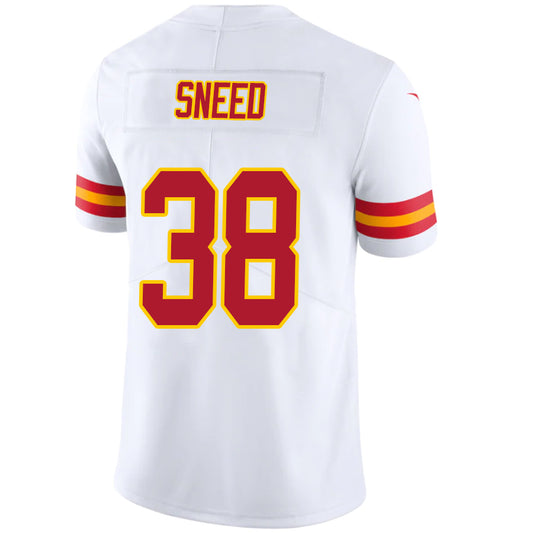 KC.Chiefs #38 L'Jarius Sneed White Stitched Player Vapor Game Football Jerseys