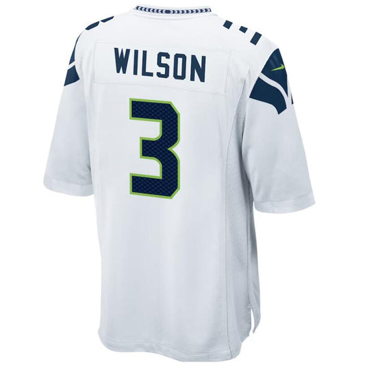 S.Seahawks #3 Russell Wilson White Stitched Player Game Football Jerseys