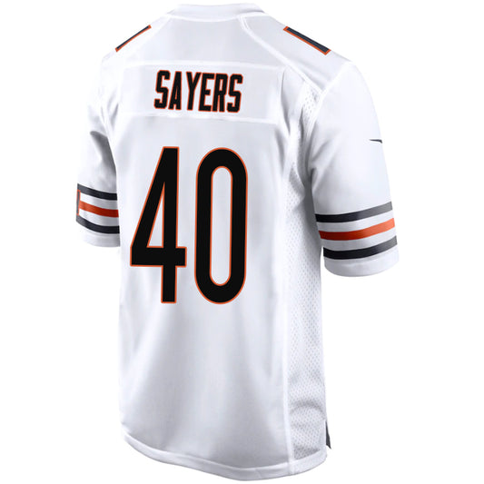 C.Bears #40 Gale Sayers Whtie Stitched Player Vapor Game Football Jerseys