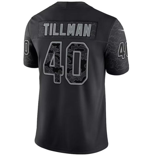 A.Cardinal #40 Pat Tillman Jersey Black Stitched Retired Player Game Football Jerseys
