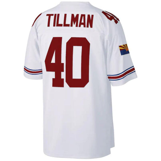 A.Cardinal #40 Pat Tillman Jersey White Stitched 2000 Retired Player Game Football Jerseys