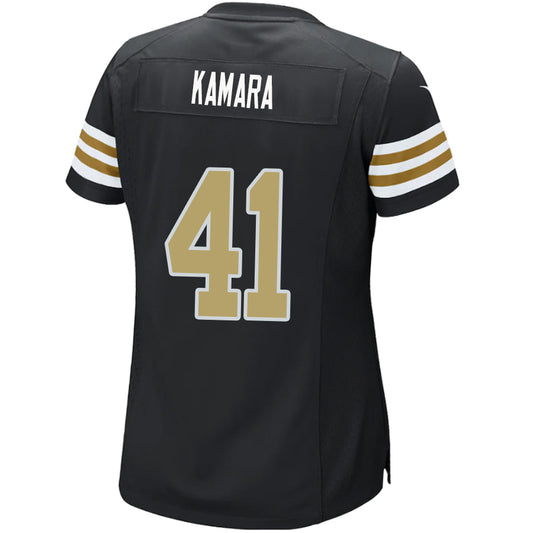 NO.Saints #41 Alvin Kamara Black Stitched Player Vapor Game Football Jerseys