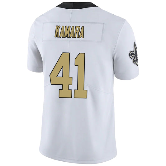 NO.Saints #41 Alvin Kamara White Stitched Player Game Football Jerseys