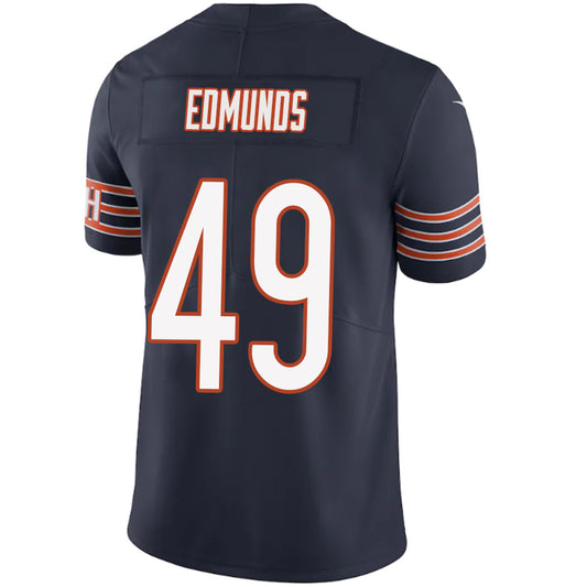 C.Bears #49 Tremaine Edmunds Navy Stitched Player Vapor Game Football Jerseys